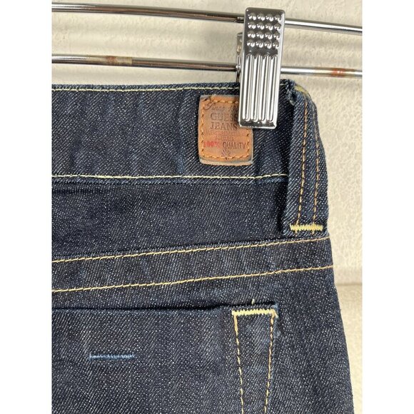 Guess Y2K low rise Daredevil flare jeans dark sz 28 - Picture 8 of 10